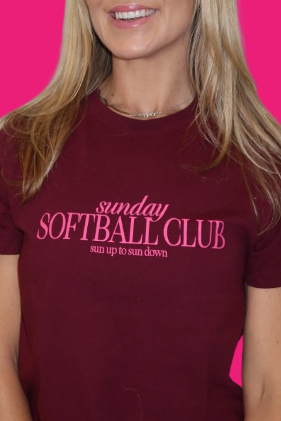 Sunday Softball Club Cropped Tee
