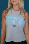 Mask on Doubt Off Racerback Tank